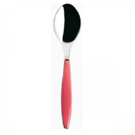FEELING DESSERT SPOON RED 18/10 STAINLESS STEEL
