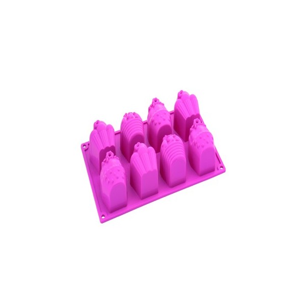 HAPPY BIRTHDAY 8 SHAPES SILICONE CAKE MOULD