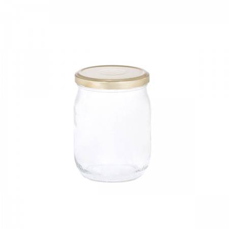 SOTTOVETRO TRANSPARENT JAR 500CC METALLIC LID
