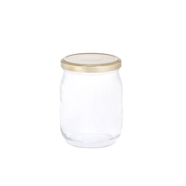 SOTTOVETRO TRANSPARENT JAR 500CC METALLIC LID