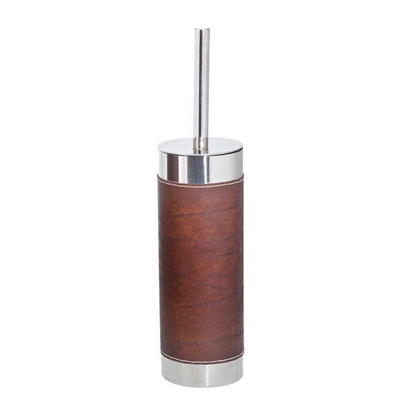 TOILET BRUSH BROWN LEATHER