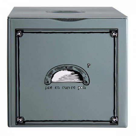 TIROIRS GREY TEA METALLIC BOX 9.5X10.2X10.2