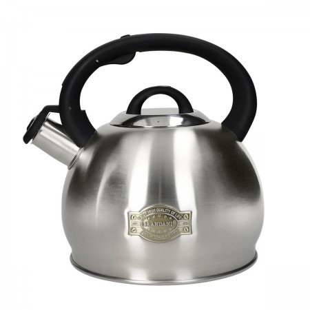 ENJOY INOX KETTLE 2,7L W/BLACK SOFT HANDLE