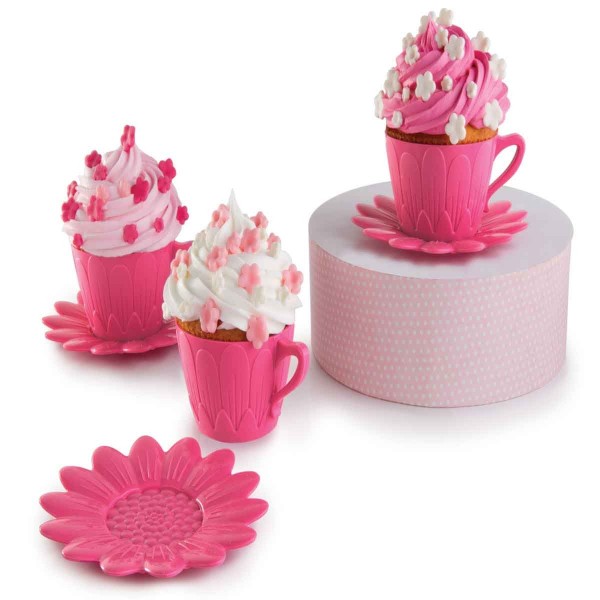 DAISY ΦΛΥΤΖΑΝΙΑ CUPCAKE ΣΕΤ 2ΤΕΜ. ΦΟΡΜΑ ΣΙΛΙΚΟΝΗΣ