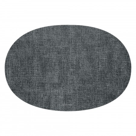 PLACEMAT OVAL GREY 48X34 REVERSIBLE