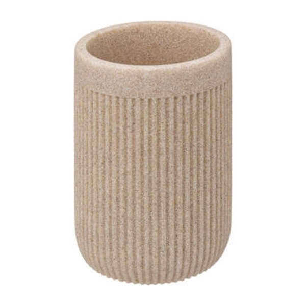 ONYX TUMBLER BEIGE POLYRESINE