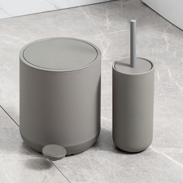 SCANDI GREY TOILET BRUSH METAL