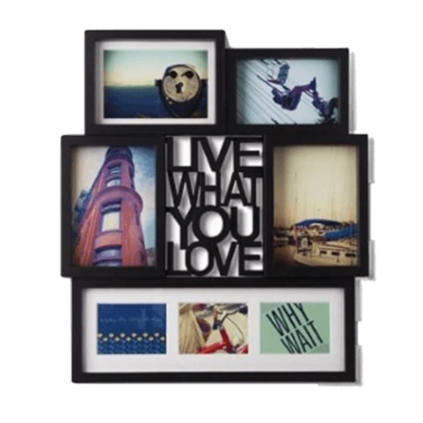 MOTTO BALCK FRAME 7 SPACES 42.7X48.9