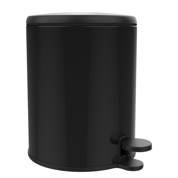 CIGO MATT BLACK WASTE BIN 6LT SOFT-CLOSE
