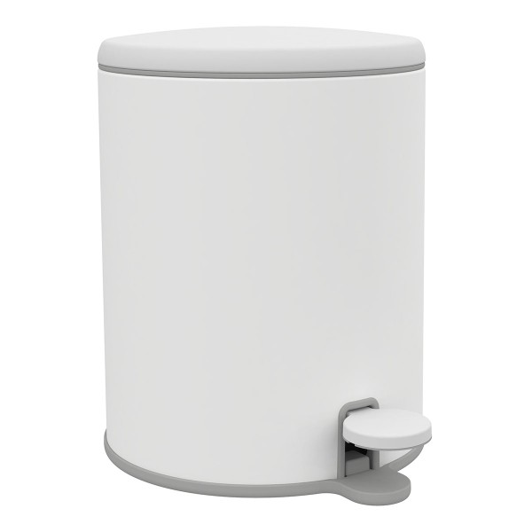CIGO MATT WHITE WASTE BIN 6LT SOFT-CLOSE