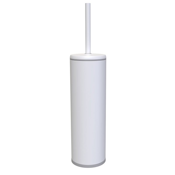 CIGO MATT  WHITE TOILET BRUSH WHITE METAL