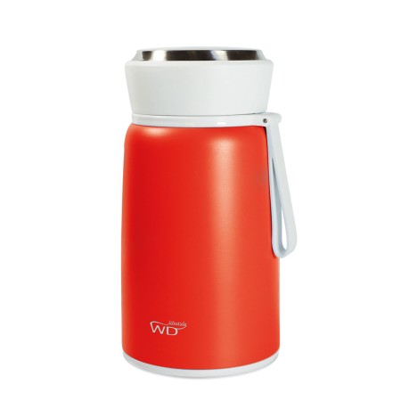 WD INSULATED LUNCH BOX RED 800ML STAIN ST SPOON