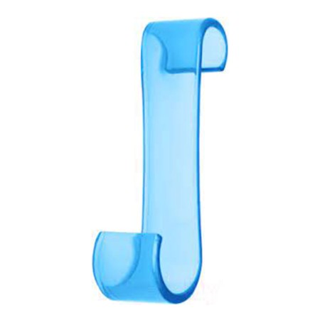 S TOWEL HANGER BLUE TRANSPARENT ACRYLIC