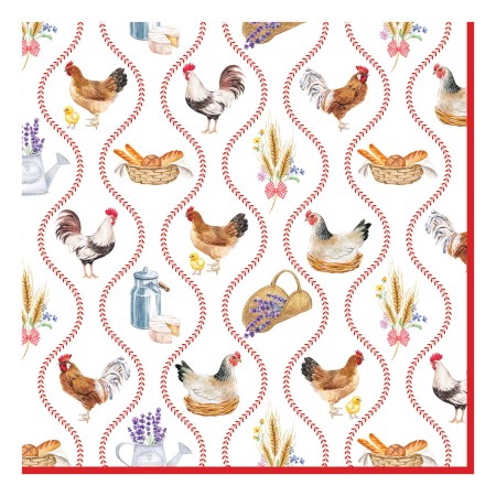 COUNTRY LIFE PAPER NAPKINS 33X33 PACK OF 20
