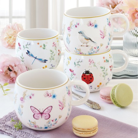 FANCY GARDEN ΚΟΥΠΑ 400ML ΣΕ 4  ΣΧΕΔΙΑ ΠΟΡΣΕΛΑΝΗ