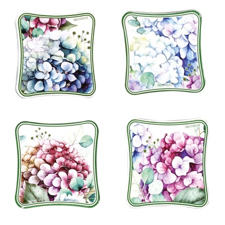 FLORA 4PCS COASTER SET CERAMIC