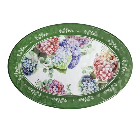 FLORA OVAL SERVING PLATE 50X35,5CM MELAMINE