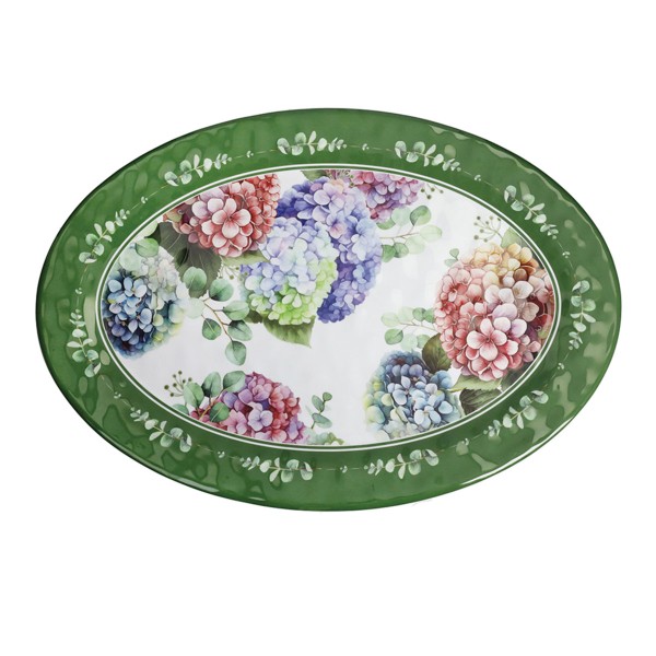 FLORA OVAL SERVING PLATE 50X35,5CM MELAMINE