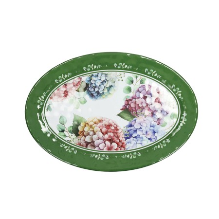 FLORA OVAL SERVING PLATE 35,5X25CM MELAMINE