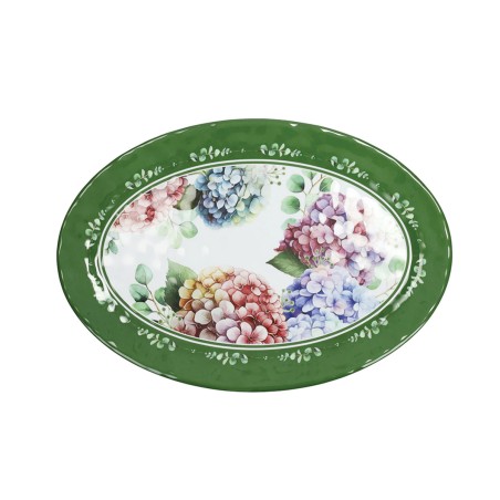 FLORA OVAL SERVING PLATE 35,5X25CM MELAMINE