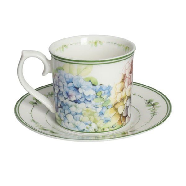 FLORA 2PCS COFFEE CUP & SAUCER SET PORCELAIN