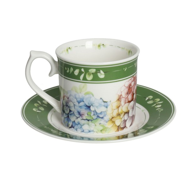 FLORA 2PCS COFFEE CUP & SAUCER SET PORCELAIN