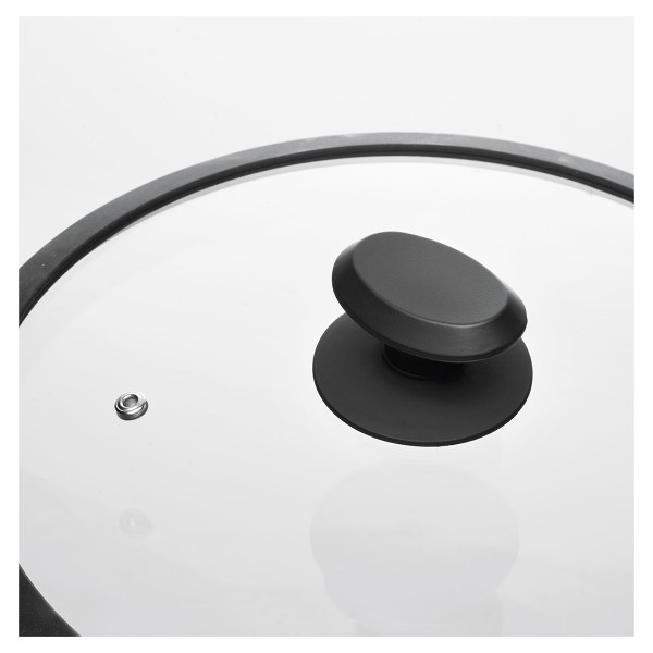 COOK&PLUS ΚΑΠΑΚΙ 24CM ΓΥΑΛΙΝΟ