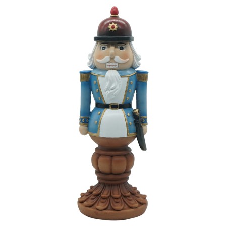 NUTCRACKER BLUE 9X9X25CM DECORATIVE POLYRESIN