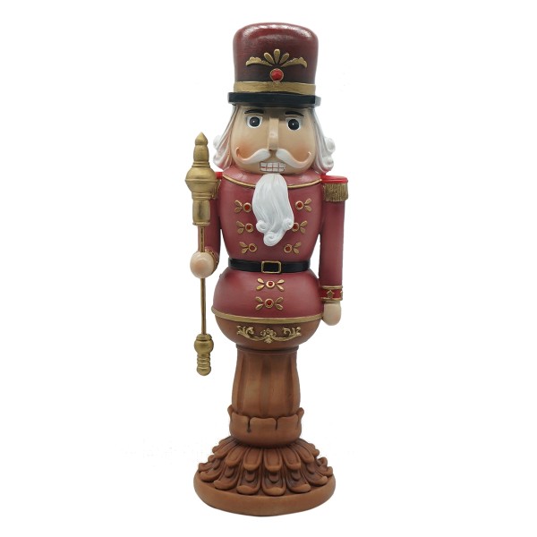 NUTCRACKER RED 10X9,5X30CM DECORATIVE POLYRESIN