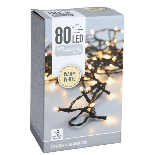 LED 80 WARM LIGHTS OUTDOOR 3 MTR