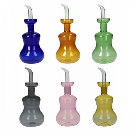 SILHOUETTE GLASS CRUET 6 COLORS