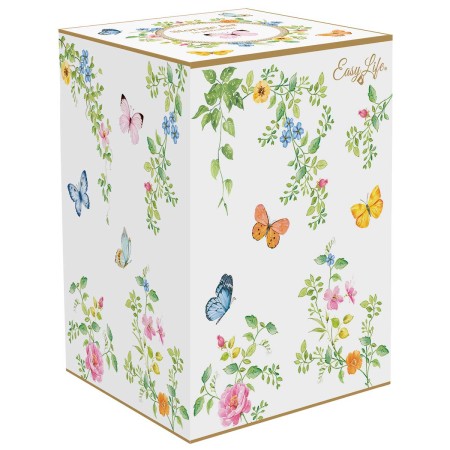 DANCING BUTTERFLIES STORAGE JAR 11CM PORCELAIN 2