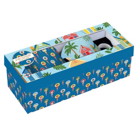 A LA PLAGE 2PCS PORCELAIN MUG 300ML SET 2