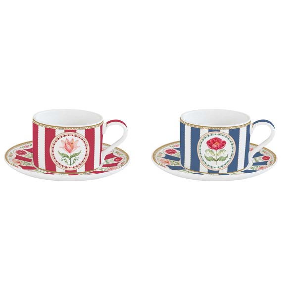 FLOWERY ΣΕΤ 2ΤΕΜ ΦΛΥΤΖΑΝΙ ΤΣΑΓΙΟΥ 240ML ΠΟΡΣΕΛ