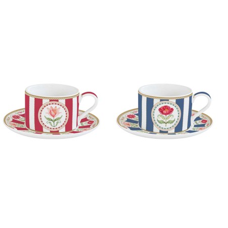 FLOWERY ΣΕΤ 2ΤΕΜ ΦΛΥΤΖΑΝΙ ΤΣΑΓΙΟΥ 240ML ΠΟΡΣΕΛ