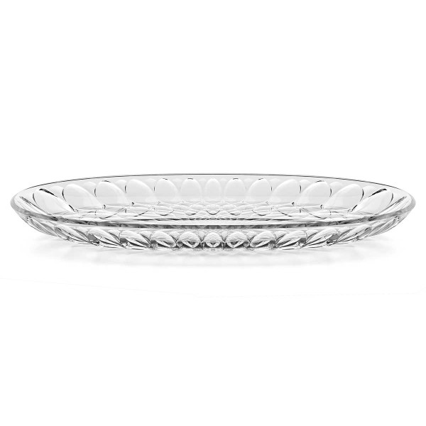 VANITY TRAY OVAL 32X19,5 CLEAR ACRYLIC