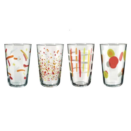 MOOD GIOIA SET 4PCS GLASS LONGDRING TUMBLER 400ML