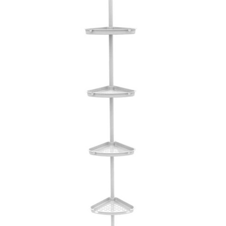 BATH CORNER SHELF WHITE ALUMINIUM