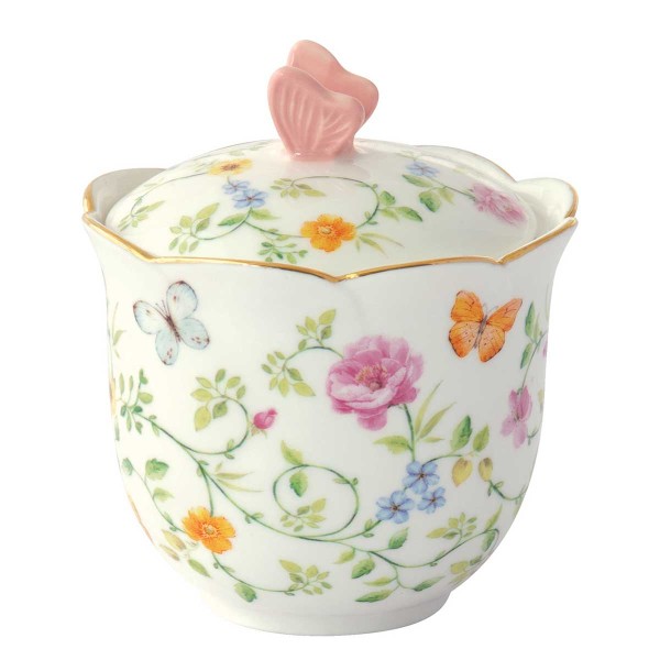 DANCING BUTTERFLIES SUGAR BOWL 220ML PORCELAIN