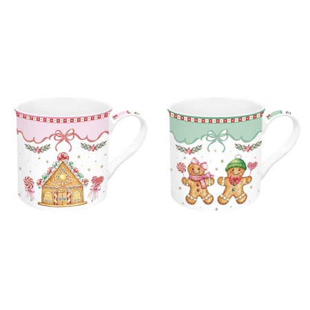 SWEET CHRISTMAS ΣΕΤ 2 ΤΕΜ ΚΟΥΠΑ 300ML ΠΟΡΣΕΛΑΝΗ
