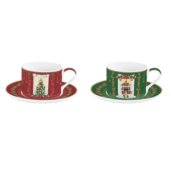 FESTIVE AVENUE ΣΕΤ 2 ΦΛΥΤΖΑΝΙ ΤΣΑΓΙΟΥ 240ML ΠΟΡΣ