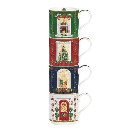 FESTIVE AVENUE ΣΕΤ 4 ΚΟΥΠΕΣ 275ML ΠΟΡΣΕΛΑΝΗ