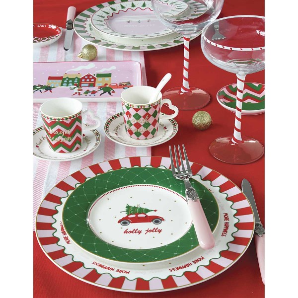 CHRISTMAS TWIST ΔΙΣΚΟΣ ΜΕ ΛΑΒΕΣ 33Χ22 ΜΕΛΑΜΙΝΗ