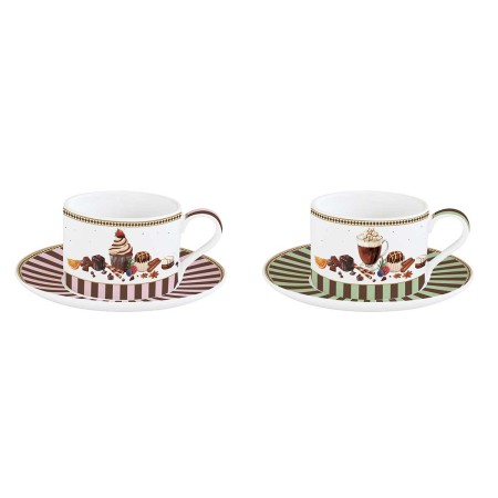 SWEET MOEMENTS SET 2 TEA CUP&SAUCER 240ML PORCEL