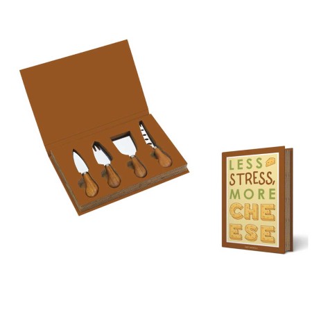 GIT NOVELS CHEESE KNIVES IN GIFT BOX