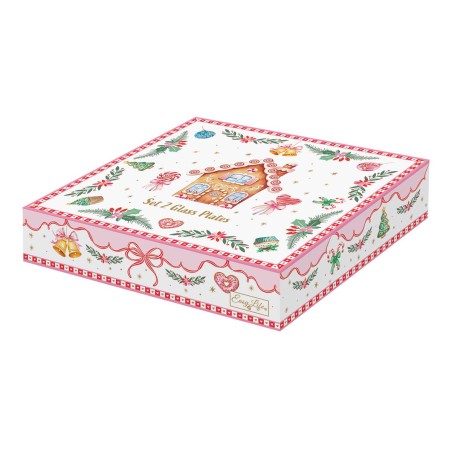 SWEET CHRISTMAS ΣΕΤ 2 ΠΙΑΤΕΛΕΣ 16,5Χ15ΕΚ ΓΥΑΛΙ