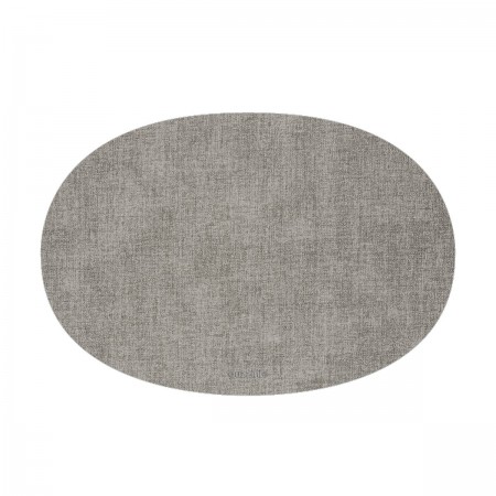PLACEMAT OVAL GREY 48X34 REVERSIBLE