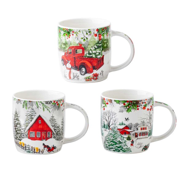 CHRISTMAS MEMORIES MUG NEW BONE CHINA 350ML