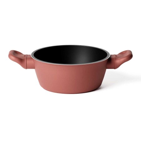 COOK&COLOR CASSEROLE 20CM BRICK RED ALUMINIUM