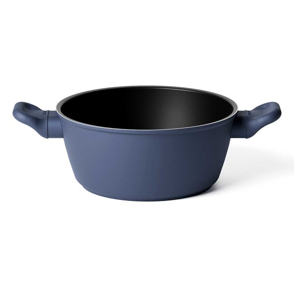 COOK&COLOR CASSEROLE 24CM NAVY BLUE ALUMINIUM
